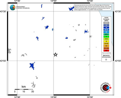 Mappa EMS - territori località