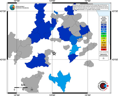 Mappa EMS - territori comuni