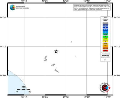Mappa EMS - territori località