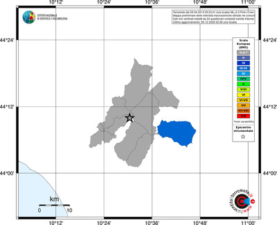 Mappa EMS - territori comuni