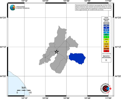 Mappa MCS - territori comuni
