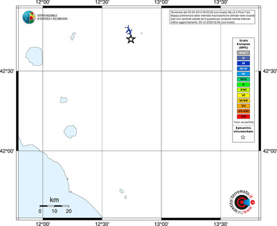 Mappa EMS - territori località