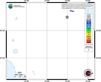 Mappa EMS - territori località