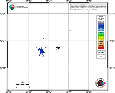 Mappa EMS - territori località