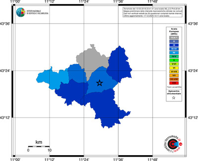 Mappa EMS - territori comuni