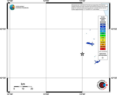 Mappa EMS - territori località