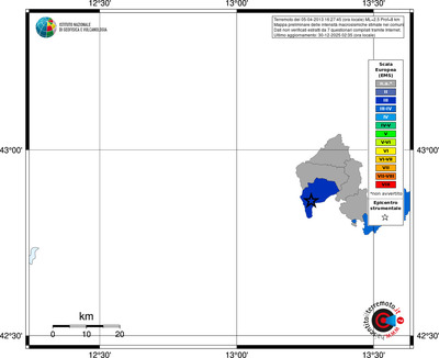 Mappa EMS - territori comuni