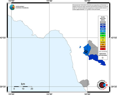 Mappa MCS - territori comuni