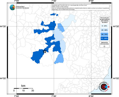 Mappa territorio comunale con almeno 3 questionari