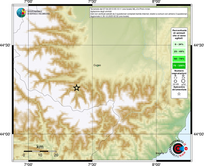 Mappa comuni con almeno 3 questionari