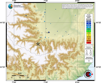 Mappa EMS - località