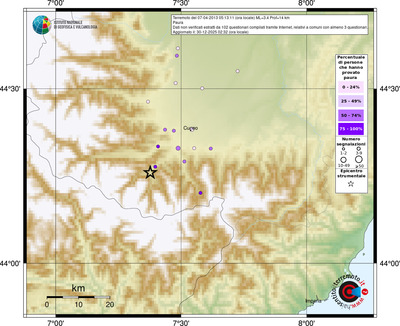 Mappa comuni con almeno 3 questionari