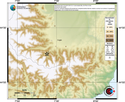 Mappa comuni con almeno 3 questionari