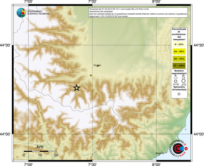 Mappa comuni con almeno 3 questionari