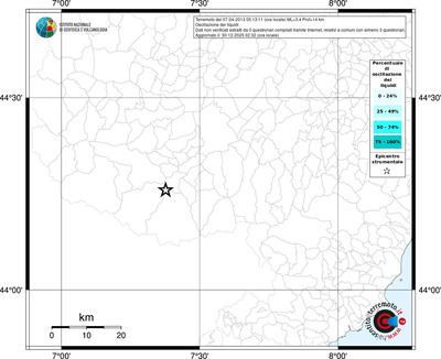 Mappa territorio comunale con almeno 3 questionari