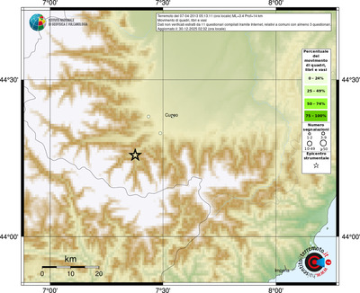 Mappa comuni con almeno 3 questionari