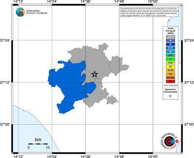 Mappa EMS - territori comuni