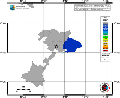 Mappa EMS - territori comuni