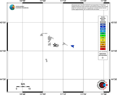 Mappa MCS - territori località