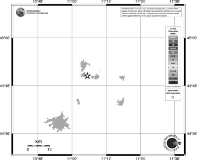 Mappa EMS - territori località