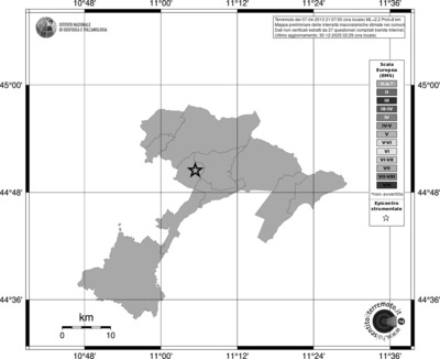 Mappa EMS - territori comuni