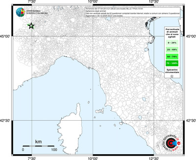 Mappa territorio comunale con almeno 3 questionari