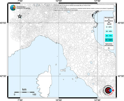Mappa territorio comunale con almeno 3 questionari