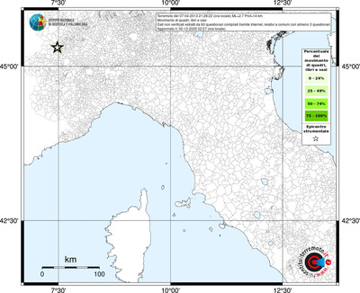 Mappa territorio comunale con almeno 3 questionari