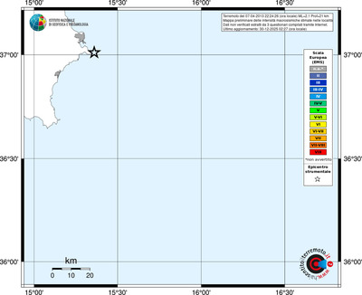 Mappa EMS - territori località