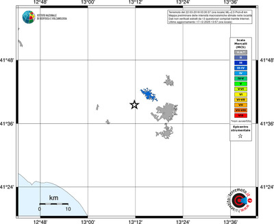 Mappa MCS - territori località