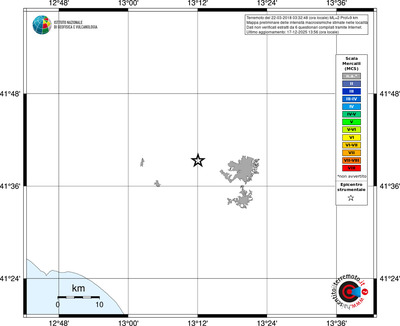 Mappa MCS - territori località