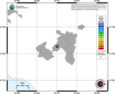 Mappa EMS - territori comuni