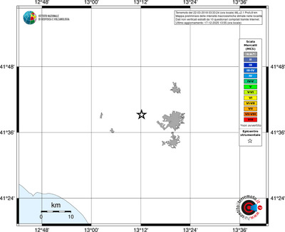 Mappa MCS - territori località