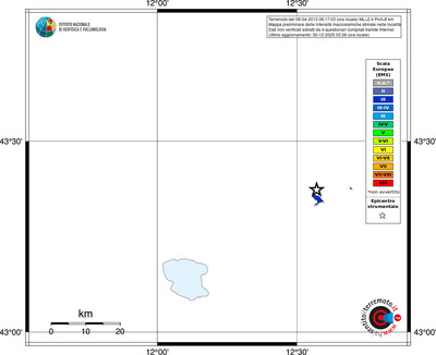 Mappa EMS - territori località