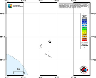 Mappa MCS - territori località