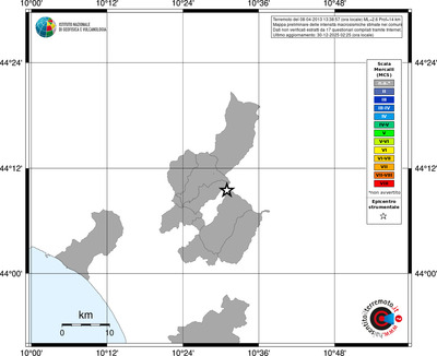 Mappa MCS - territori comuni