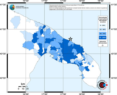 Mappa territorio comunale con almeno 3 questionari