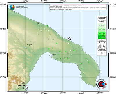 Mappa comuni con almeno 3 questionari