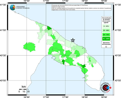 Mappa territorio comunale con almeno 3 questionari