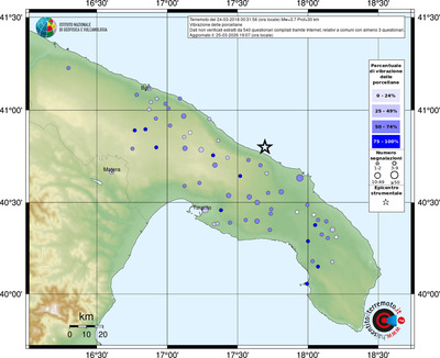 Mappa comuni con almeno 3 questionari
