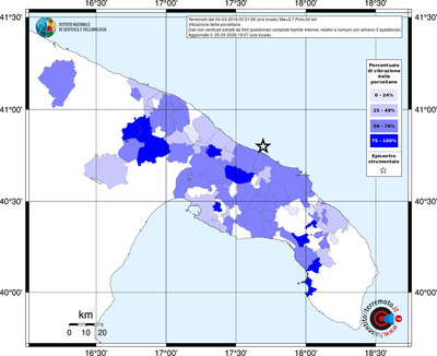 Mappa territorio comunale con almeno 3 questionari