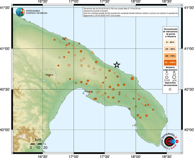 Mappa comuni con almeno 3 questionari