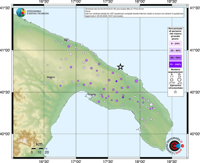 Mappa comuni con almeno 3 questionari