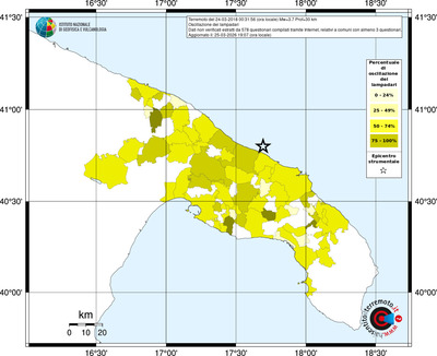 Mappa territorio comunale con almeno 3 questionari