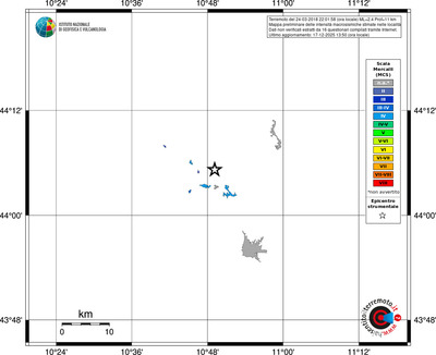 Mappa MCS - territori località