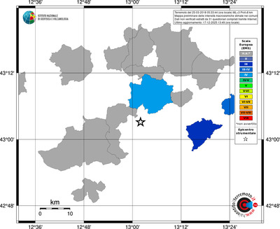 Mappa EMS - territori comuni