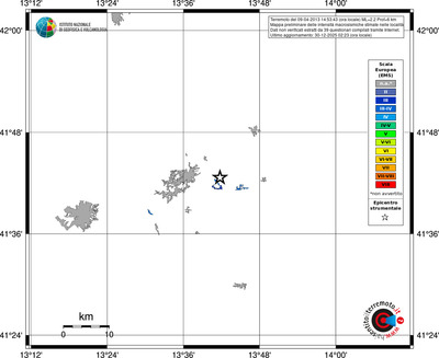 Mappa EMS - territori località