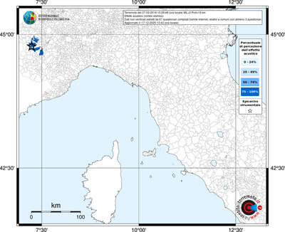 Mappa territorio comunale con almeno 3 questionari