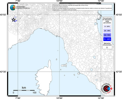 Mappa territorio comunale con almeno 3 questionari