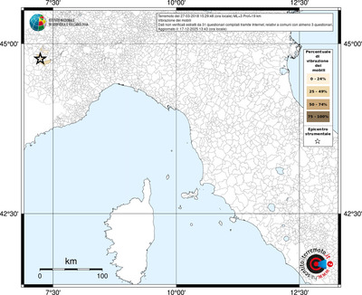 Mappa territorio comunale con almeno 3 questionari